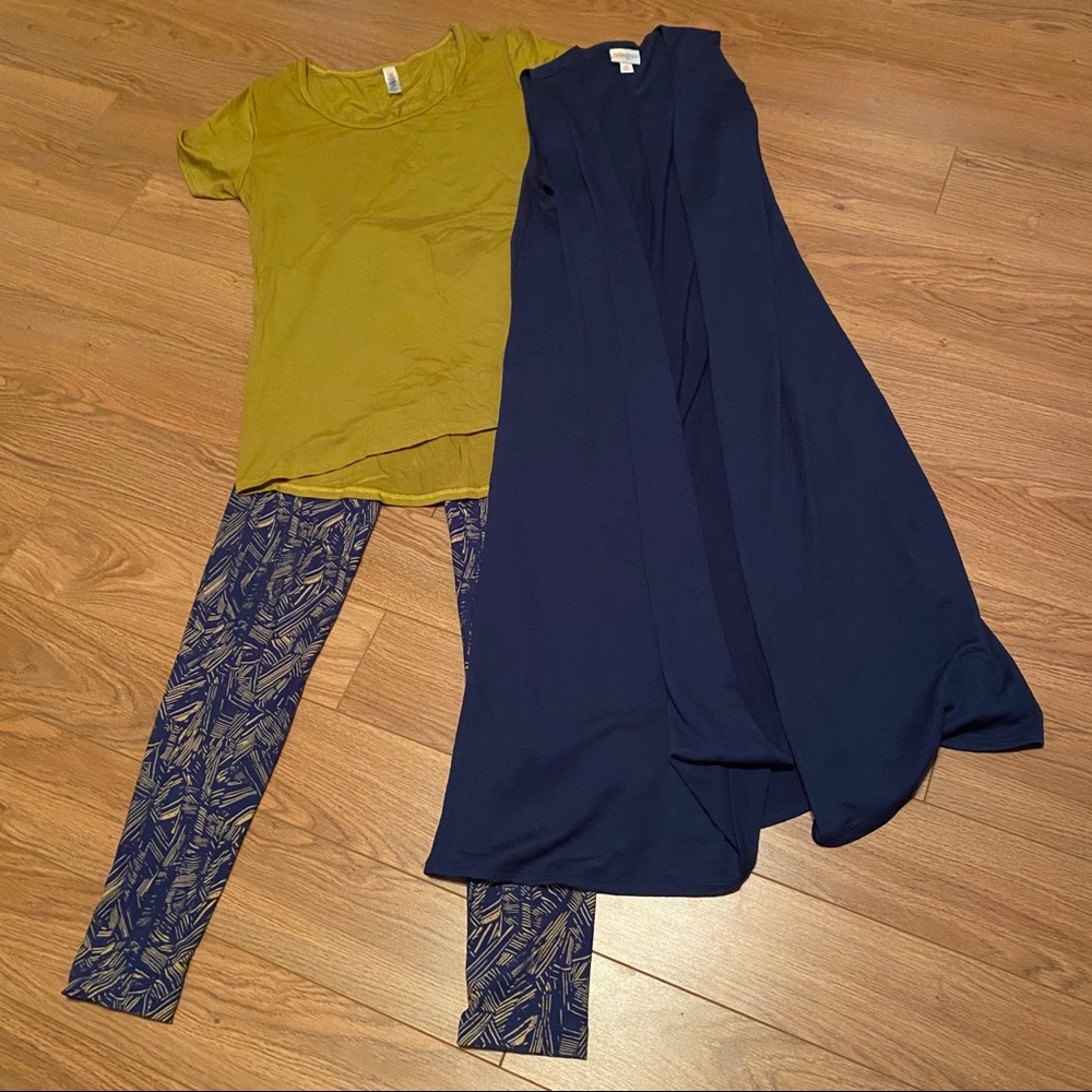 LuLaRoe OS Leggings, Top, and Vest